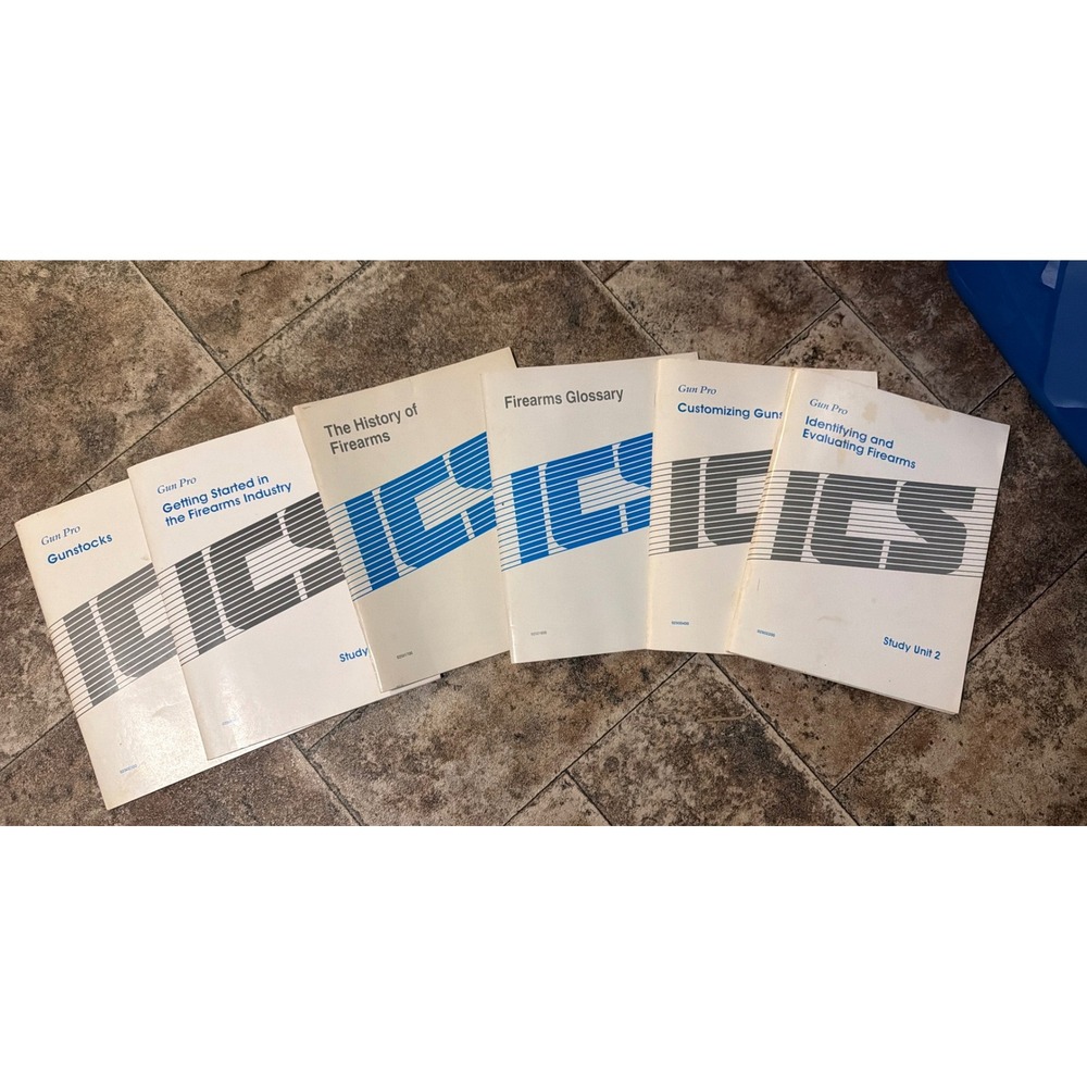 Vintage Gun Pro ICS Firearms Study Units Set of 6 Booklets Gunsmithing History